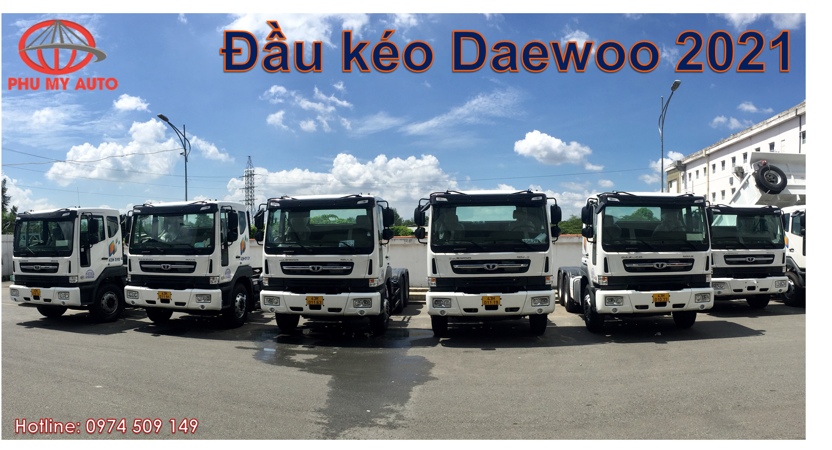 Bàn giao lô 10 xe đầu kéo DAEWOO về Đà Nẵng.